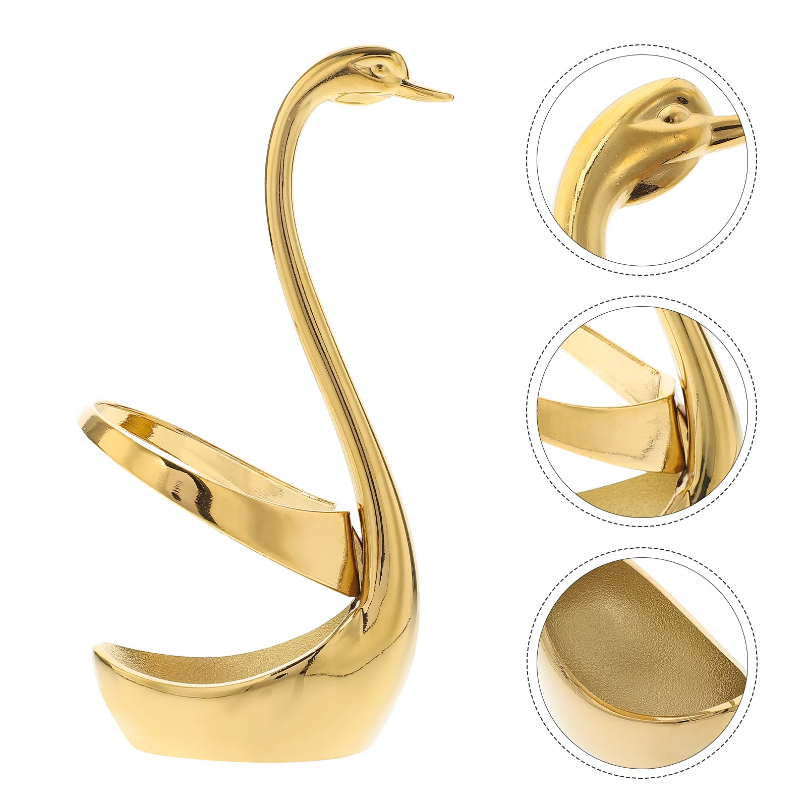

Holder Spoon Swan Coffee Fork Base Spoons Dessert Organizer Set Utensil Storage Chopsticks Tableware Cutlery Flatware Gold Rack