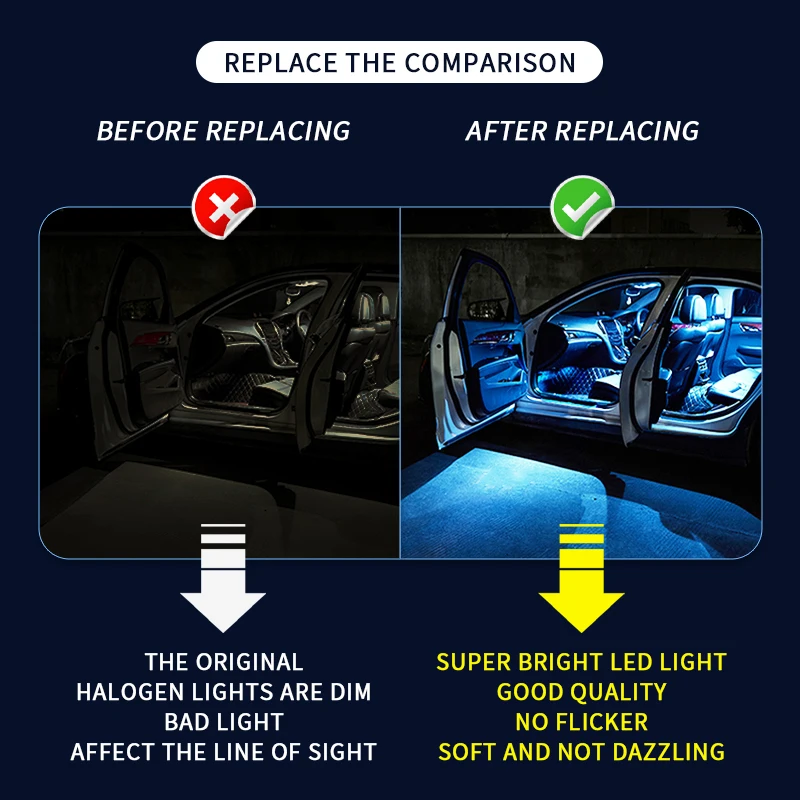 Внутренняя Светодиодная лампа OPRTAMG для BMW X6 E71 E72 F16 F86 1996 2000-2004 T10 W5W C5W |