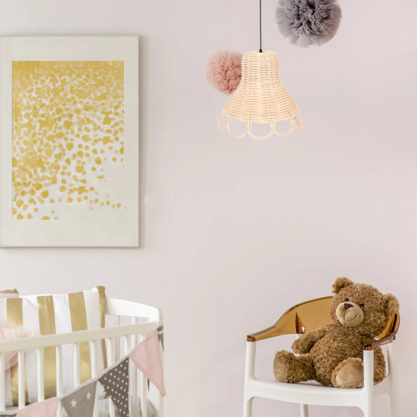 

Lamp Shade Shades Light Woven Table Ceiling Fixturebasket Western Lamps Wickerstanding Vintage Lampshades Floor Pendant