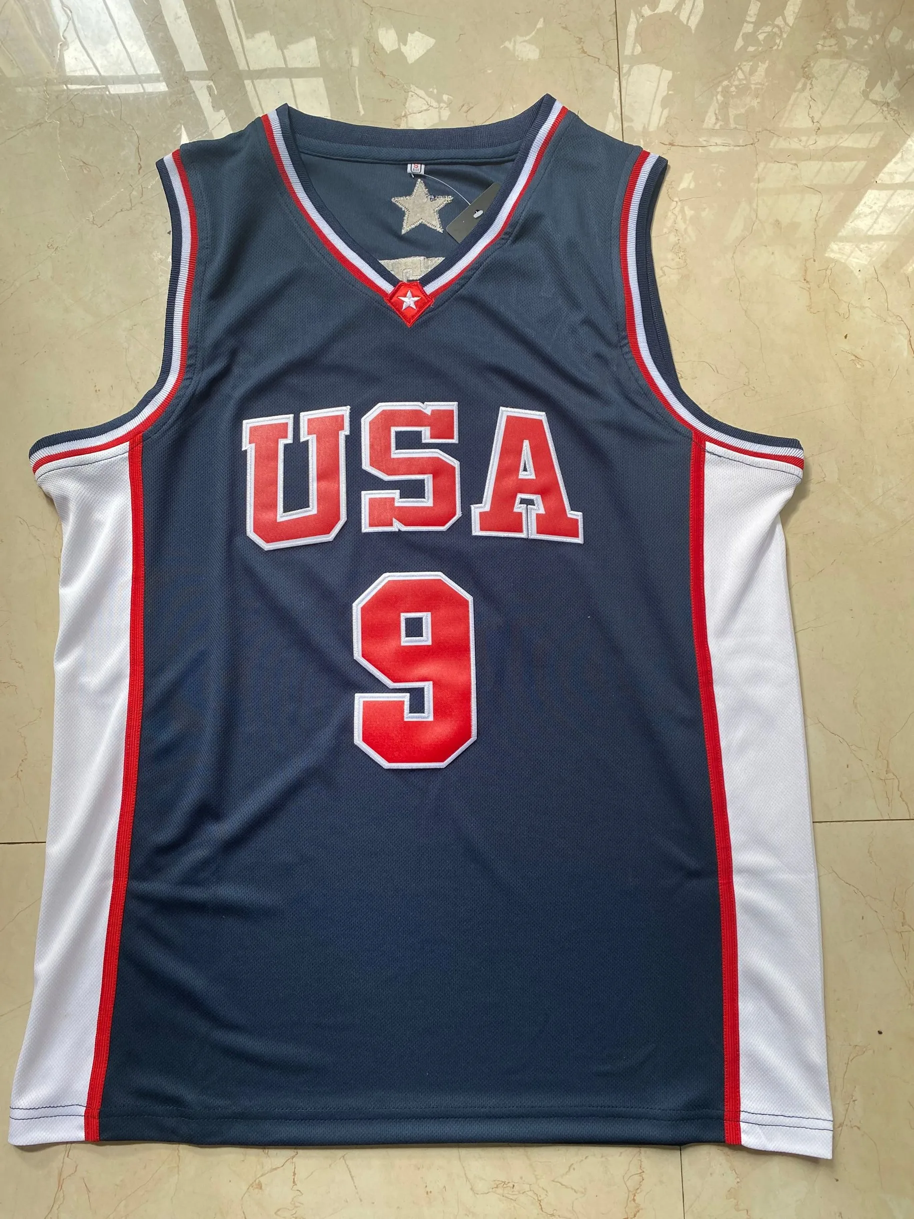 

Mens #9 Vince Carter 2000 Team USA Basketball Jersey Embroidery Stitched