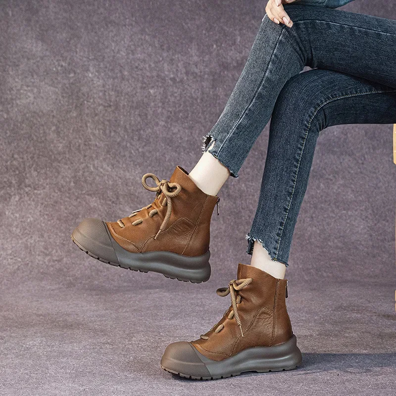 Koznoy/ботинки из натуральной коровьей кожи 6 см женские весенние модные ботильоны