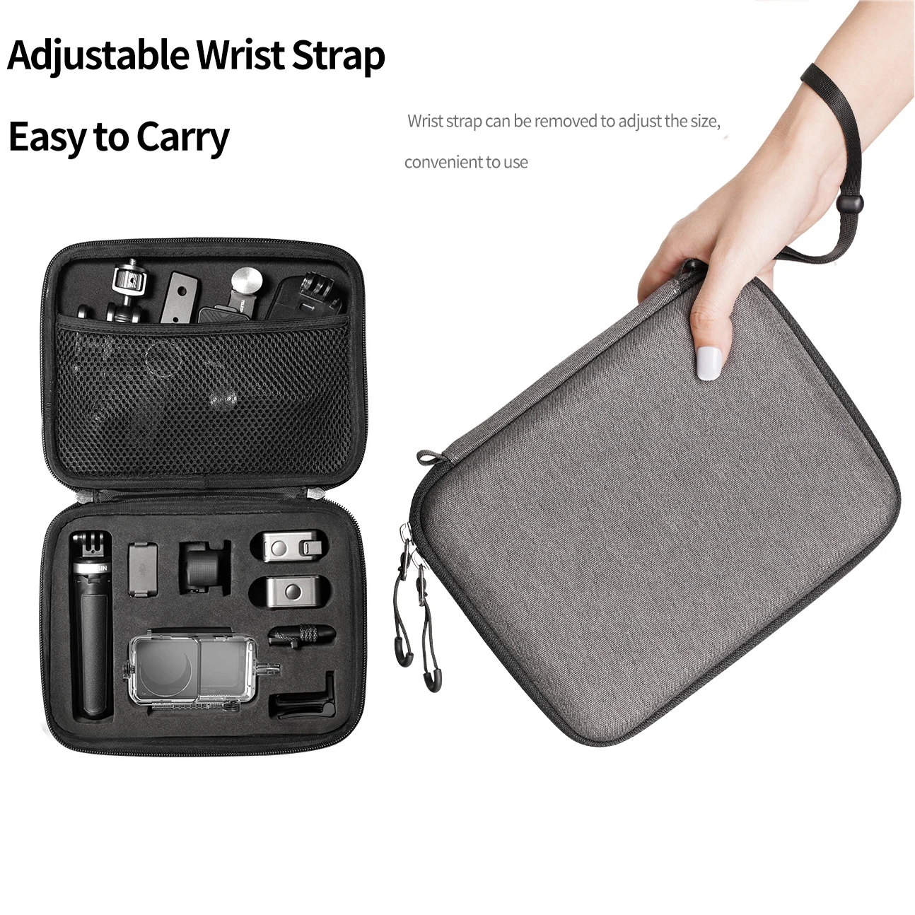 

For DJI Action 2 Waterproof Carrying Storage Bag Case Nylon EVA Hard Shell Portable Case For DJI Osmo Action 2 Camera Accessory