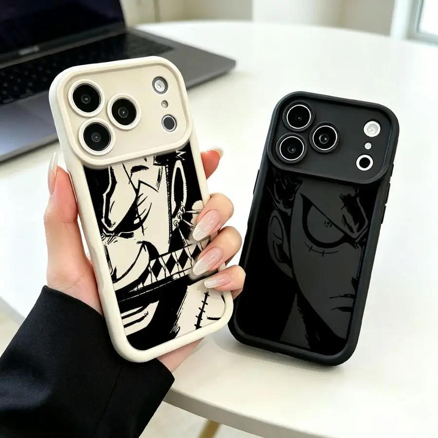 Фото Чехол для телефона Apple iPhone 17 Pro Max 14 Plus 15 16e XS Air 11 12 XR 13 Mini 16 с мультяшным аниме-дизайном (One Piece) №4