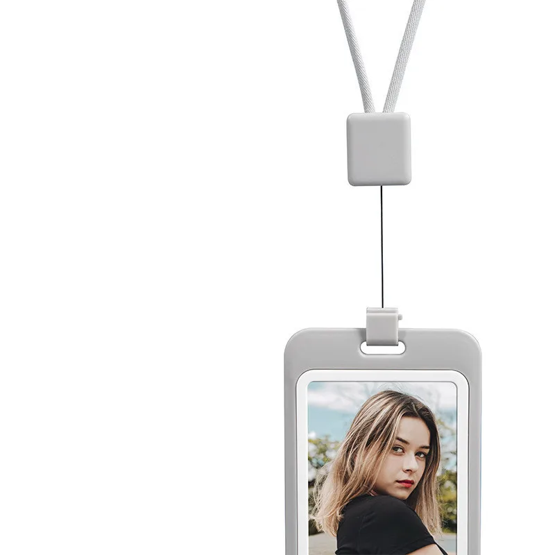 Держатель для удостоверения личности аксессуар из твердого пластика с ремешком