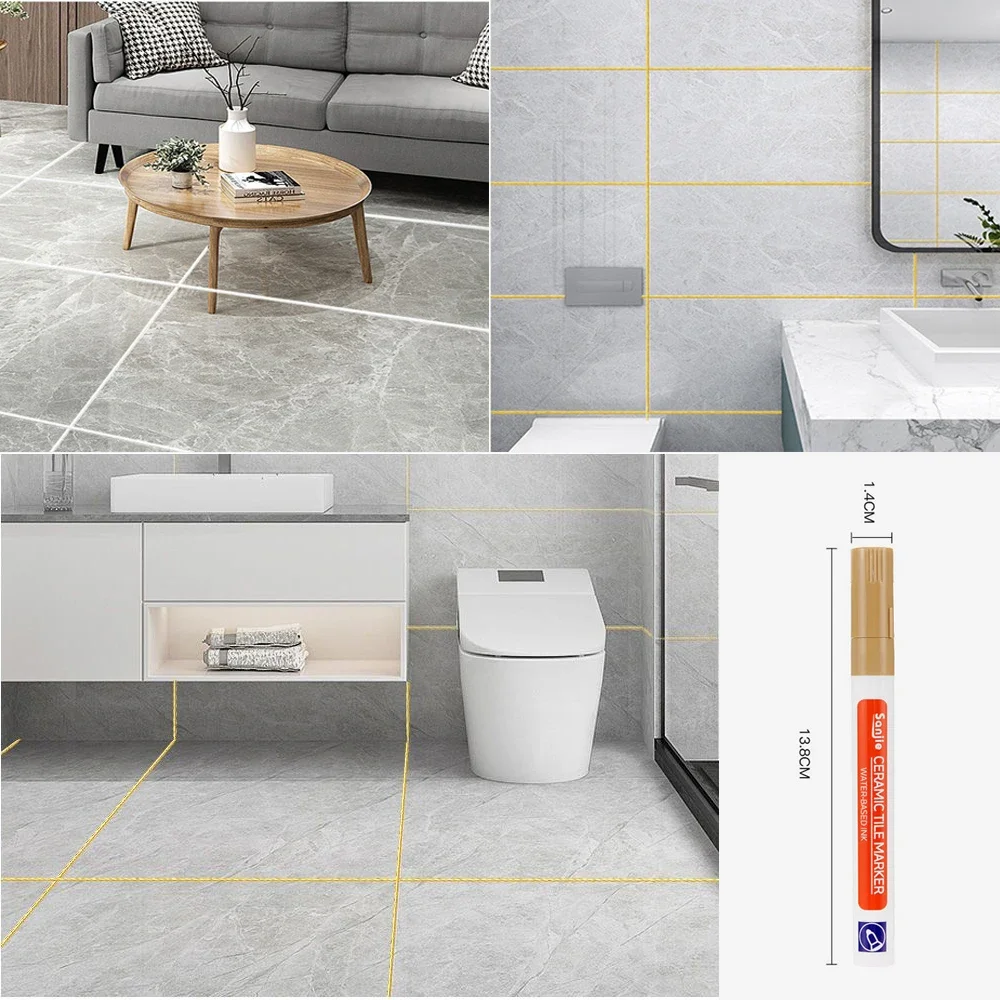 Водостойкий белый настенный маркер для плитки 4 шт