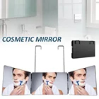 Трехстороннее складное зеркало 360 градусов зеркало для саморезки регулируемые по высоте телескопические крючки зеркало для парикмахера инструмент для стрижки своими руками