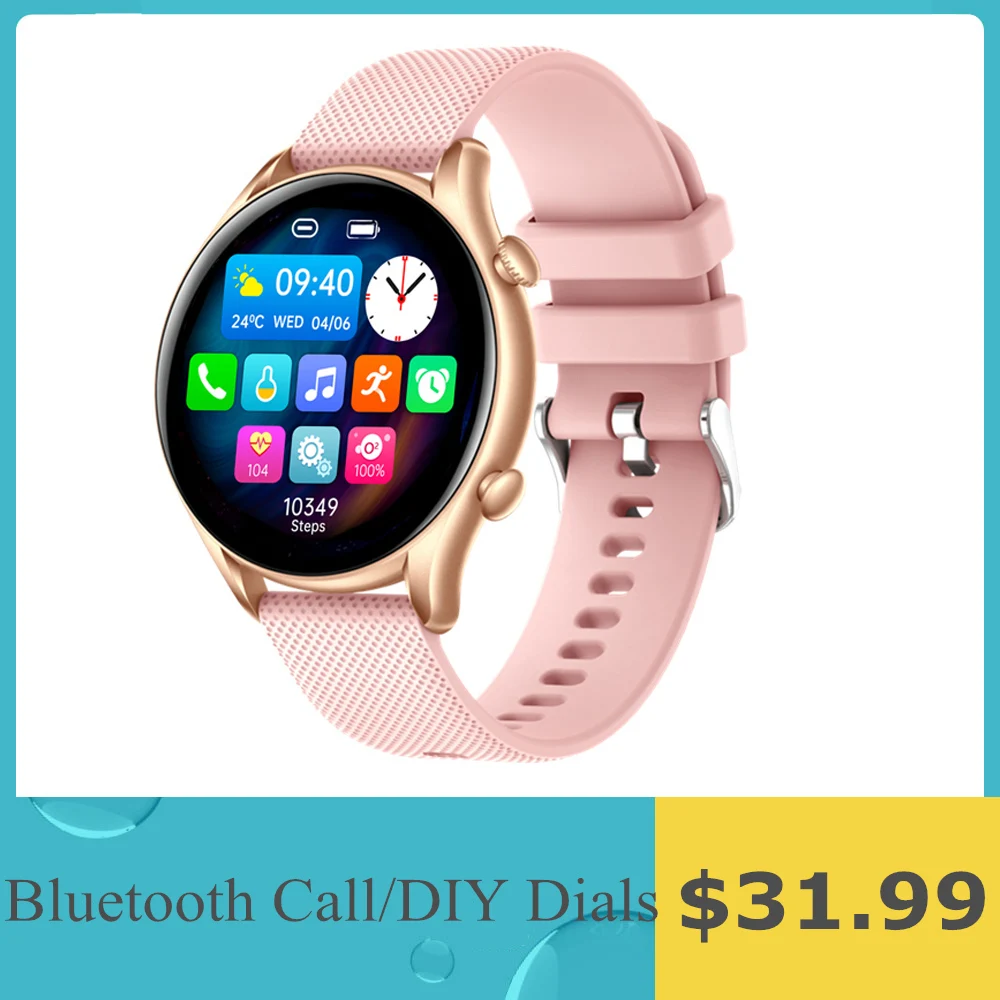 

Women Smartwatch Bluetooth Call Smart Watch Men 1.32inch Full Touch Screen Message Push Multi Sports Mode Fitness Tracker 2022