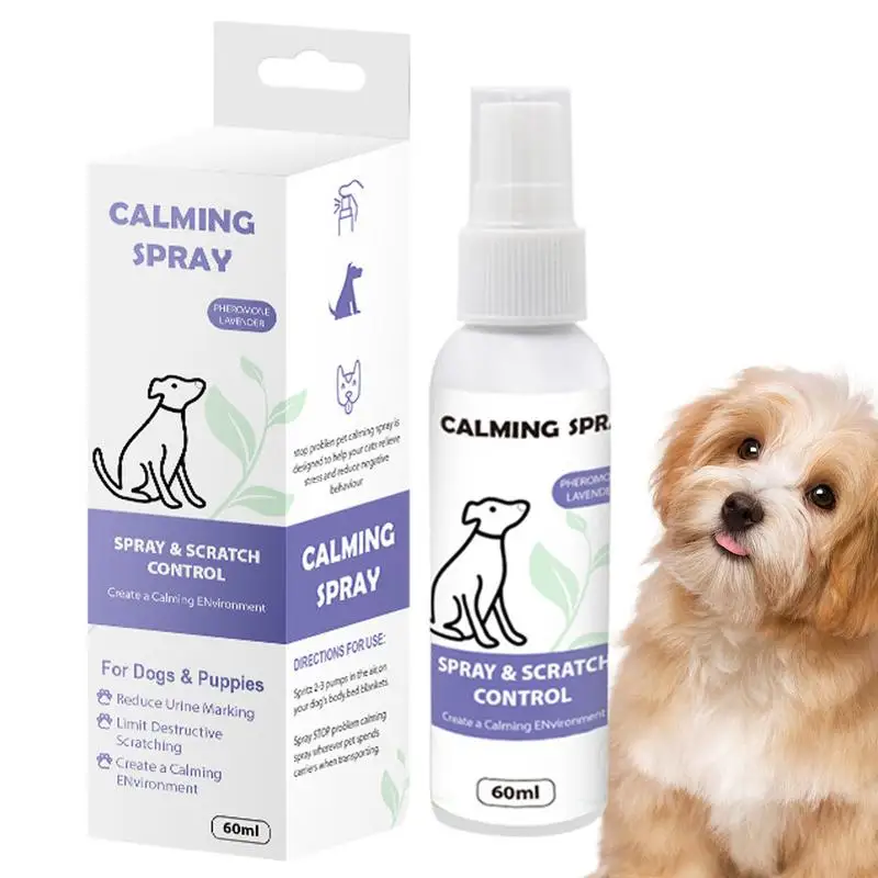 Жидкость для успокоения кошек в путешествиях 2 02 унции спрей котят снятия стресса