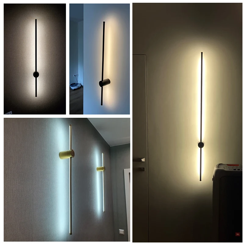 

Led Wall Lamp Modern Long Wall Light for Home Bedroom Living Room Surface Mounted Sofa Background Wall Sconce Lighting Fixture