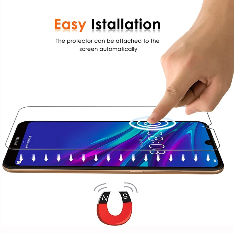 Фото 4 шт. закаленное стекло для Huawei P Smart 2019 P Smart Z S 2021 Защита экрана для Huawei P30 Lite P20 Pro P40 Lite E P50 стекло №3