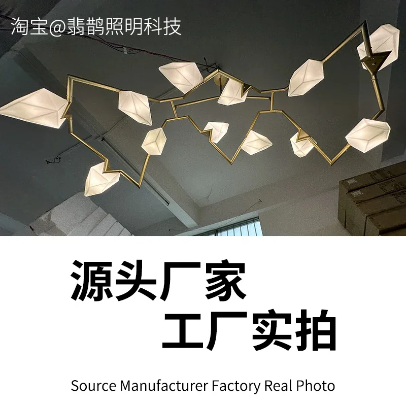 Новые роскошные золотые люстры Персиковое освещение для гостиной ресторана