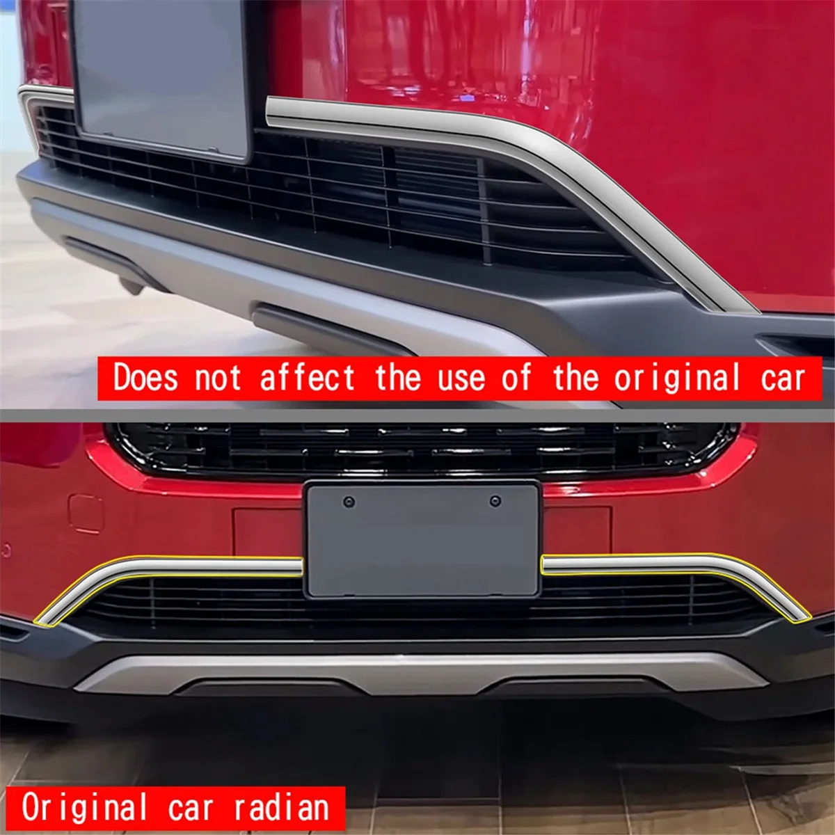 Накладка на передний бампер автомобиля нижняя средняя сетка накладка решетку