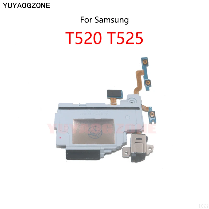 

Headphone Audio Jack Ringer Buzzer Loud Speaker Power Switch Button Volume Button On / Off Flex Cable For Samsung T520 T525