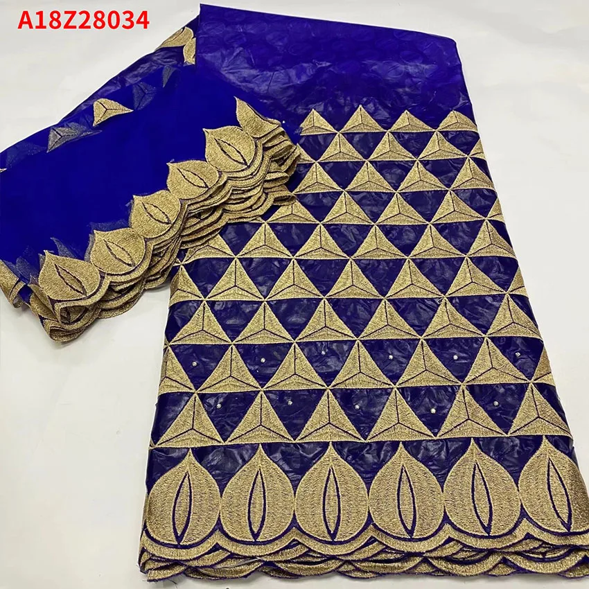 

Африканская кружевная ткань Bazin, свадебная ткань, 5 + 2 ярда/штука, A18Z28034