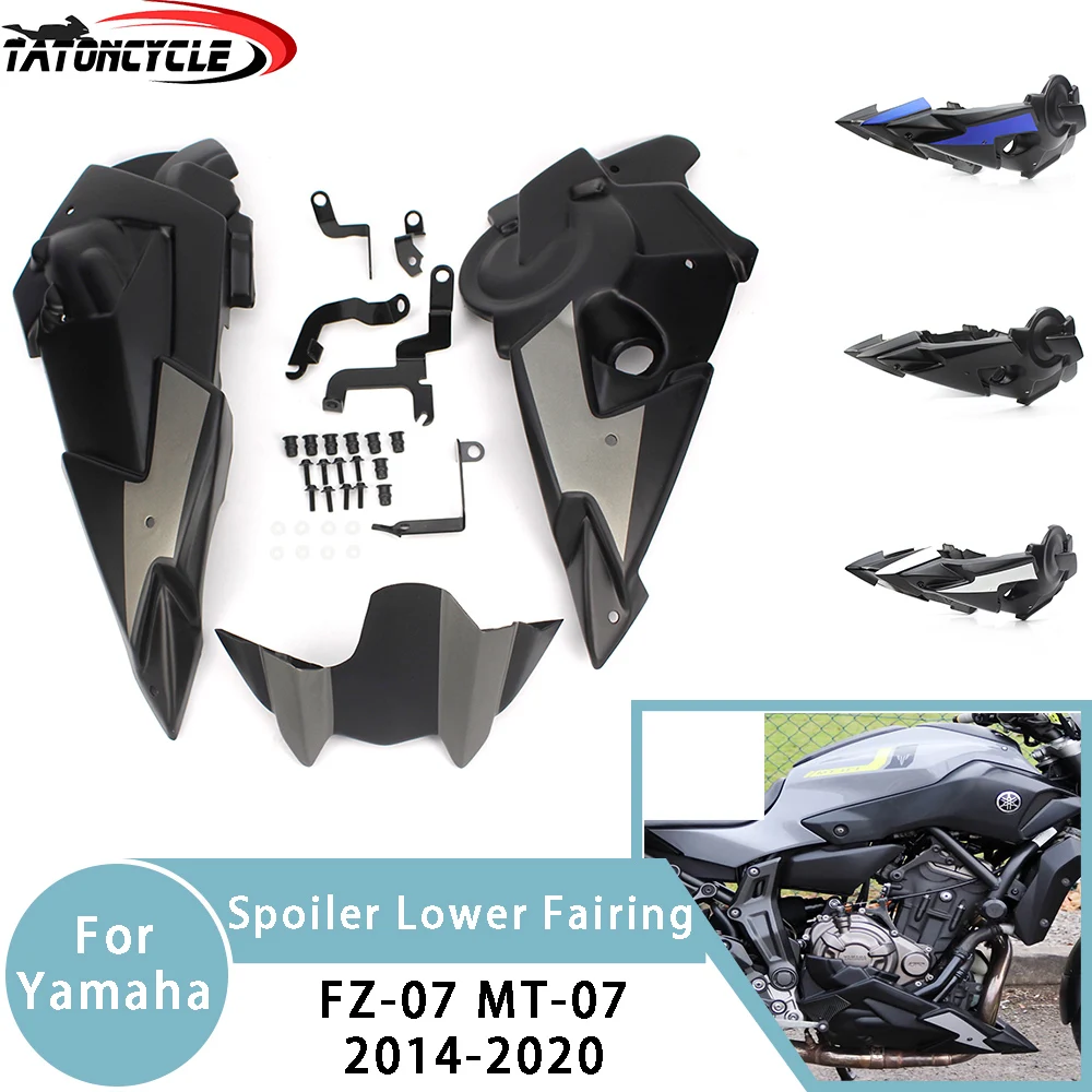 Для Yamaha FZ-07 Bellypan спойлер двигателя нижний обтекатель стайлер комплект 2014 15 16 17 2018