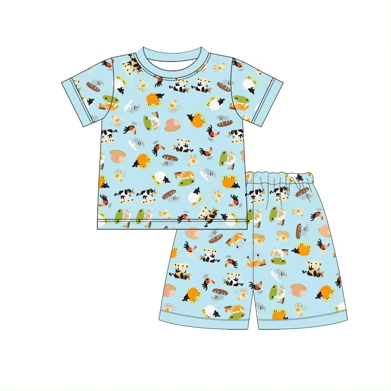 Новый летний бутик кружевные шорты с коротким рукавом для девочек и мальчиков