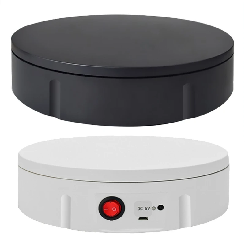 

L21A 5 Speeds Electric Turntable Display Stand 360 Degree Rotating Table Watch Jewelry Holder with Remote Control