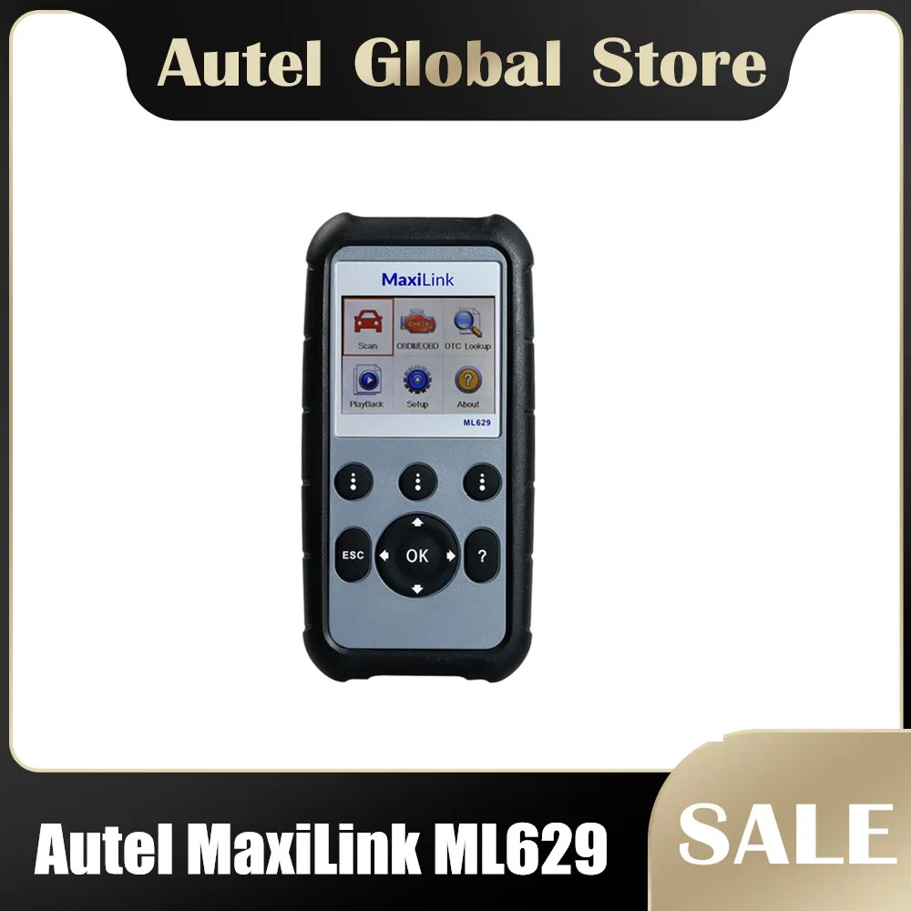 

Autel MaxiLink ML629 CAN OBD2 Scanner Code Reader +ABS/SRS Diagnostic Scan Tool