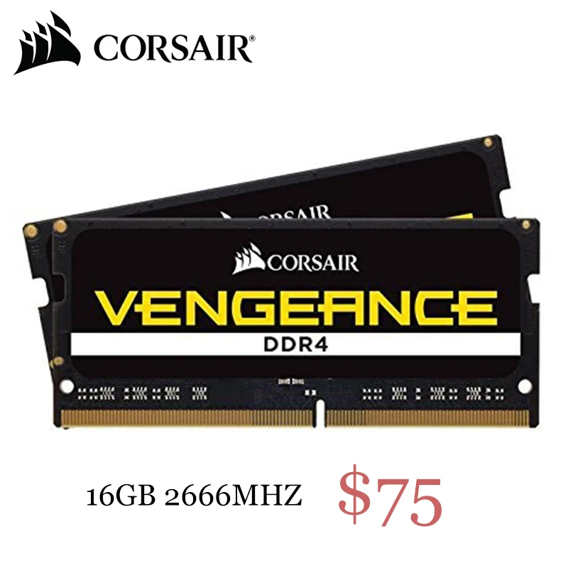

CORSAIR Vengeance RAM SO-DIMM DDR4 8GB 2400/2666/3000MHz Notebook Memory 260pin 1.2V DDR4 8G 16G 32GB (2x16GB) for laptop