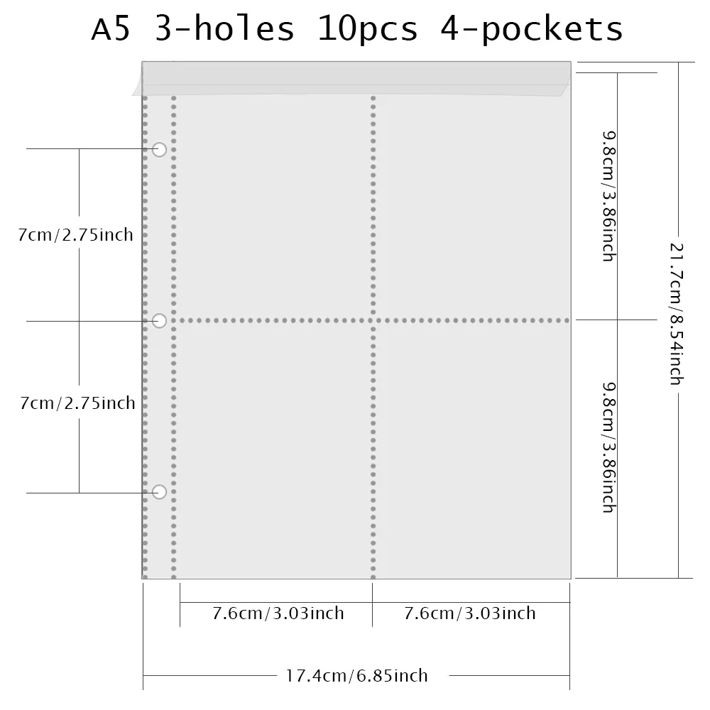 

DAPNHUM 3-кольцевая папка для фото А5 из искусственной кожи