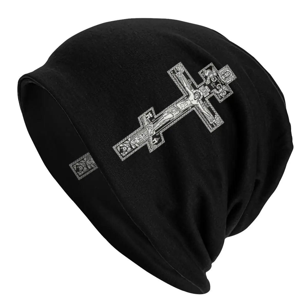 

Православные шапки с крестом, облегающие шапки, зимние теплые мужские и женские мужские вязаные шапки, взрослая христианская религия с Иисусом, религиозные шапки, головные уборы