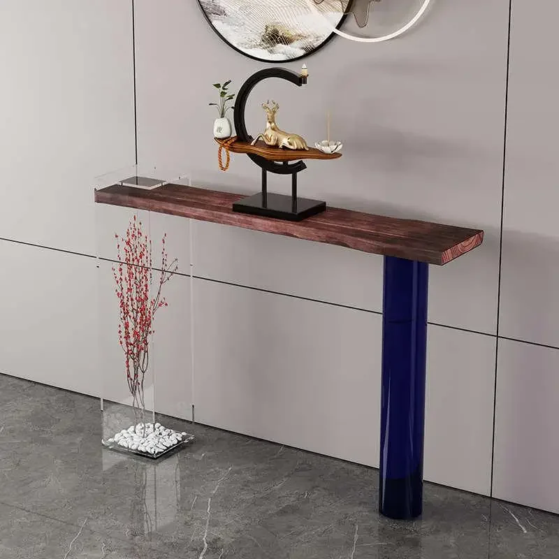 Деревянный винтажный стол для гостиной Современная Вертикальная мебель