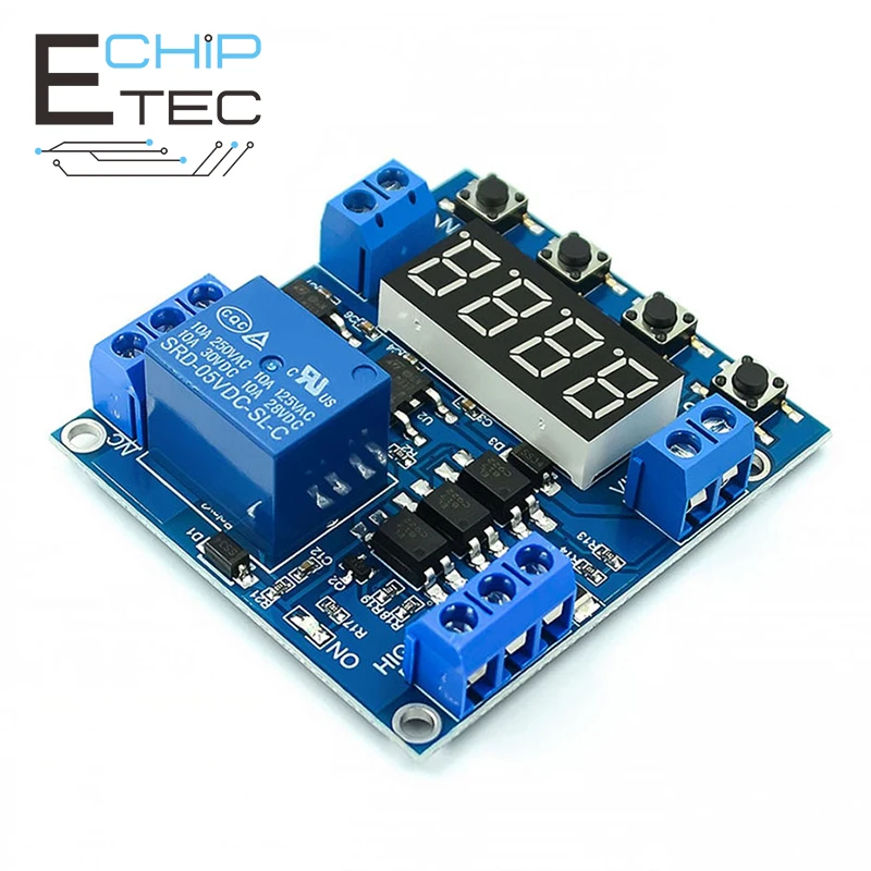 

1 Channel Relay Module Trigger Delay Cycle Timer Circuit Switch Adjustable 6-30V