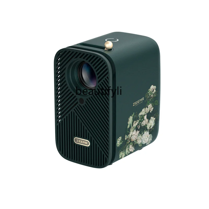 

yj Mini Smart Projector Portable Projector HD Hard Decoding Wall Projection Student Dormitory Can Be Connected to Mobile Phone