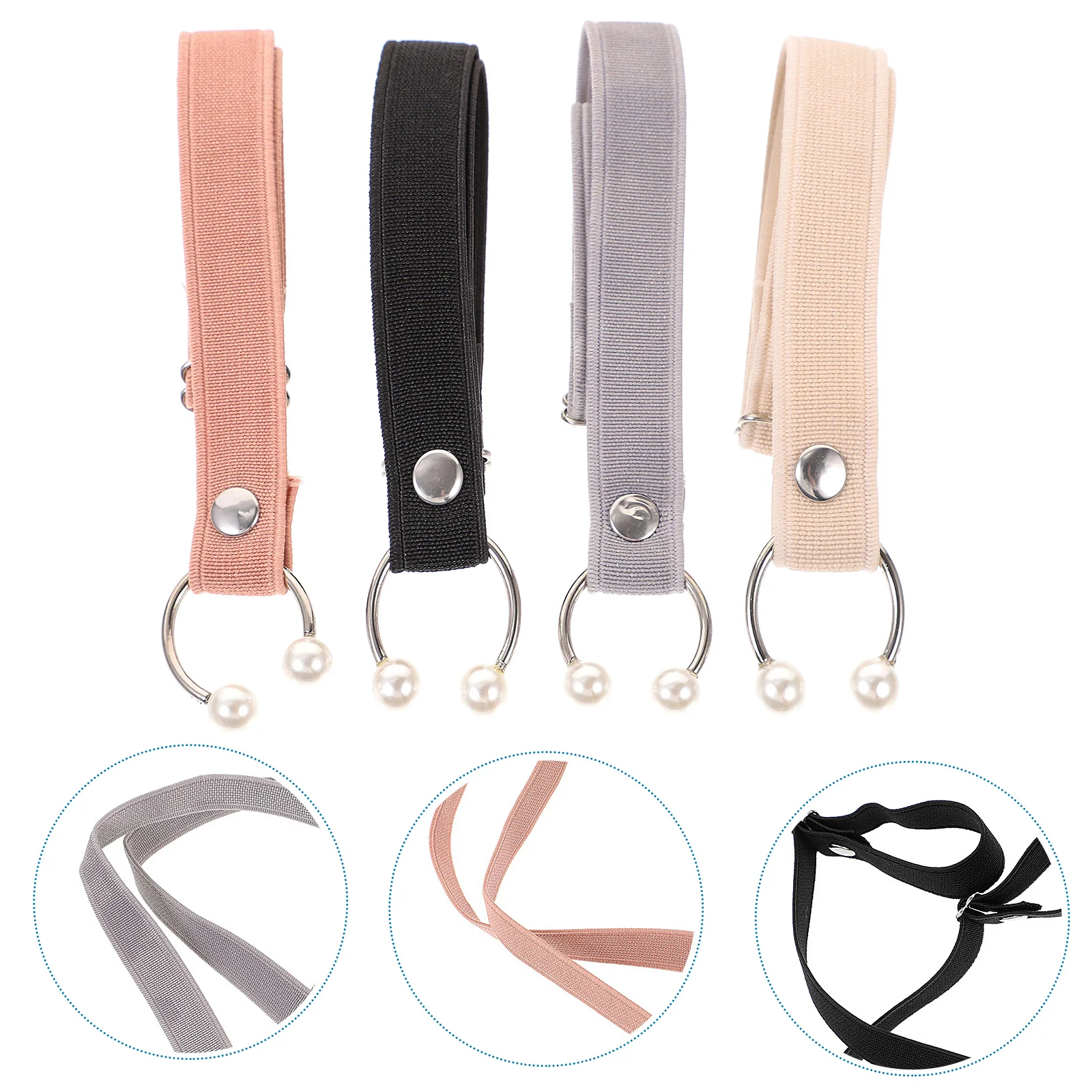 

4 pcs Elastic Shoelace High Heels Shoe Strap Ballet Flats Shoe Lace Wedges Shoe Strap