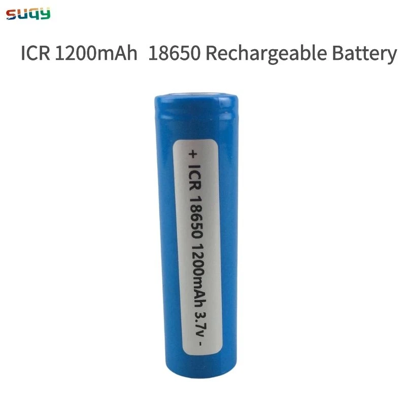 

suqy 1pcs icr 1500 - 2200 mAh 18650 Lithium Batteries Flashlight 18650 Rechargeable-Battery 3.7V 1200-2500 Mah for Flashlight