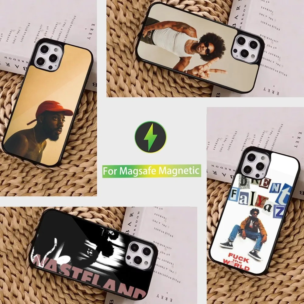 Singer B-Brent F-Faiyaz Cool Phone Case For iPhone 16 15 14 13 12 11 Pro Max Plus Mini Magsafe Magnetic Wireless Charging