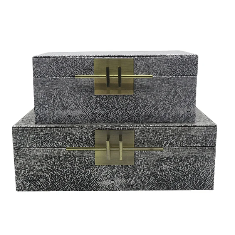 Luxury Nordic Pu Leather Jewelry Storage Box Organizer for Girl Metal Jewelry Box Storage Organizer Case Earrings Display gift