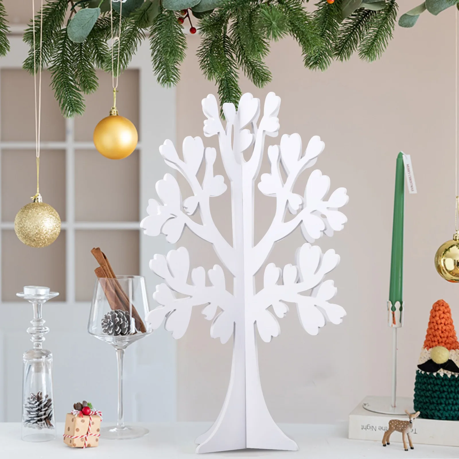 

Рождественская доска из ПВХ и пены, украшения для рождественской елки, зеркальные обрабатываемые украшения, домашние украшения, современны...