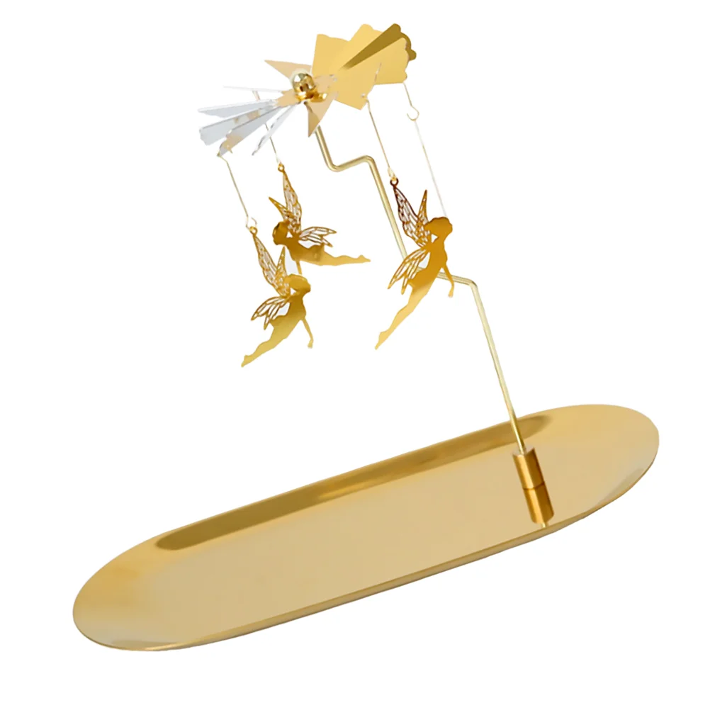 

Holder Rotating Tealightholders Tea Light Metal Stand Decorative Vintagecandleholder Christmas Carousel Candlestick Elf Hanging