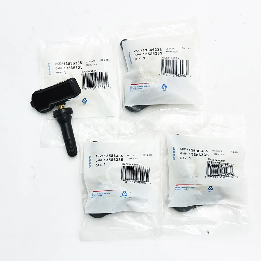 

Датчик давления в шинах TPMS 4 шт. 13586335 13598771 для 2018 GM Chevy Cadillac Buick GMC Pontiac 20923680 22853741 25920615 315 МГц