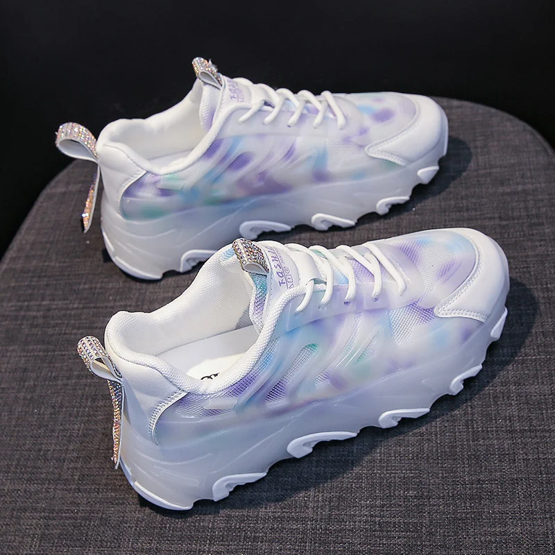 

Platform Sneakers Women 2023 Breathable White Ladies Sports Running Shoes Tennis Female Vulcanized Shoes Woman Spring Summer
