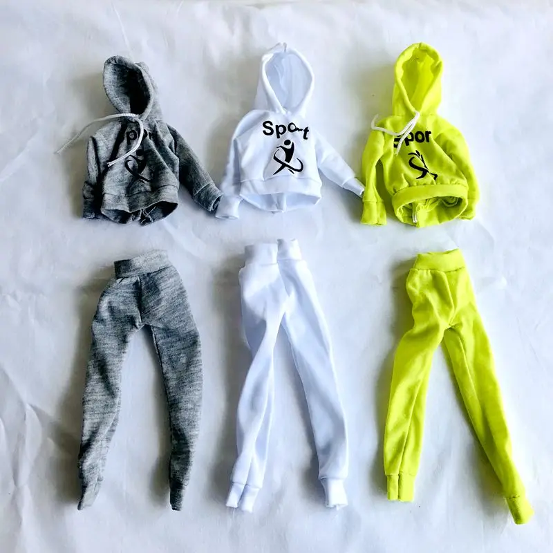 

Fashion Sport Suit Clothes Miniature Doll Accessories Sleeping Dress Kids Toys Things Items For Barbie Christmas Girls Present