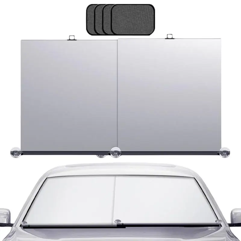 

Sun Blocker For Car Windshield Auto Retractable Sun Blocker Sunshade Light-tight Car Sun Protection To Block Sun Glare And Heat
