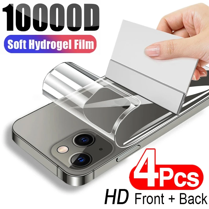 Hydrogel Film for IPhone 12 13 Pro Max Mini Screen Protectors for IPhone 11 Pro XS Max XR X 6 6s 7 8 Plus SE Back Film Not Glass