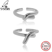 ssteel 925 silver legitimate interwoven rings gifts for women korean design luxury ring trends 2022 accessories fine jewellery