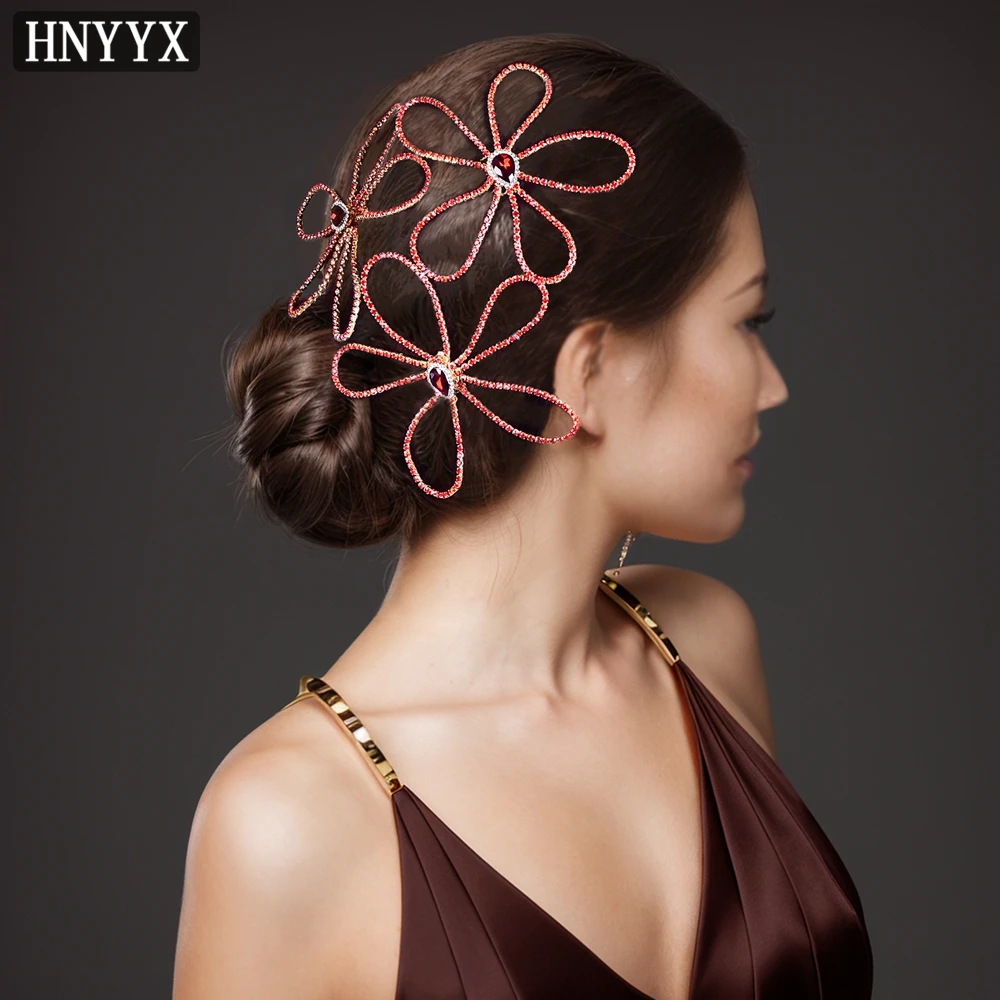 HNYYX искусственная красная расческа для волос модная Праздничная Свадебная