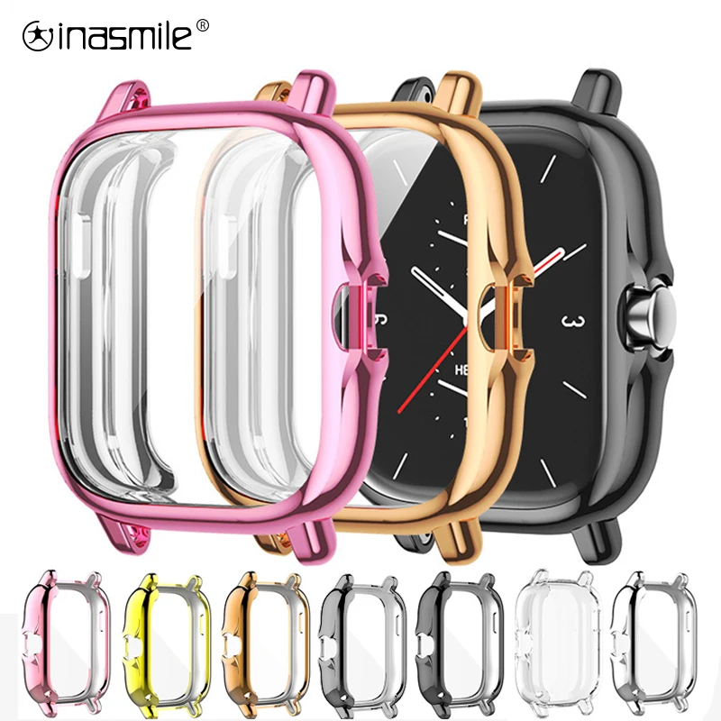 Мягкий бампер из ТПУ для Huami Amazfit GTS 4 3 2 GTS2e чехол часов Bip S Lite U Pro защитная оболочка