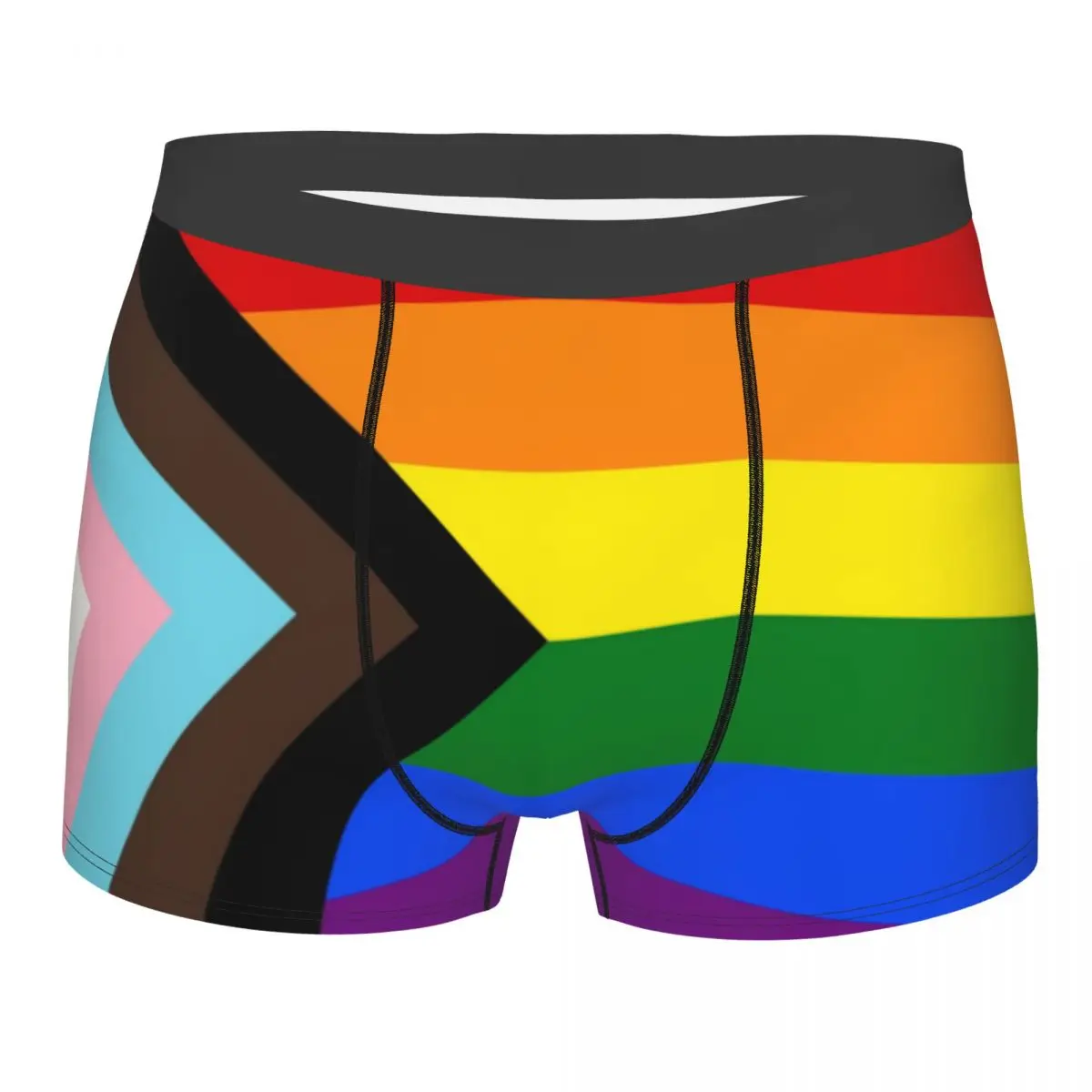 

Трусы-боксеры ЛГБТ мужские с 3D-принтом, мягкое нижнее белье, трусы