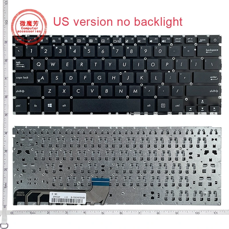

Laptop keyboard for ASUS UX430 UX430U UX430UA UX430UQ UX305UAB US English black no frame new 9Z.NBXPG.G01 0KNB0-212CUS00