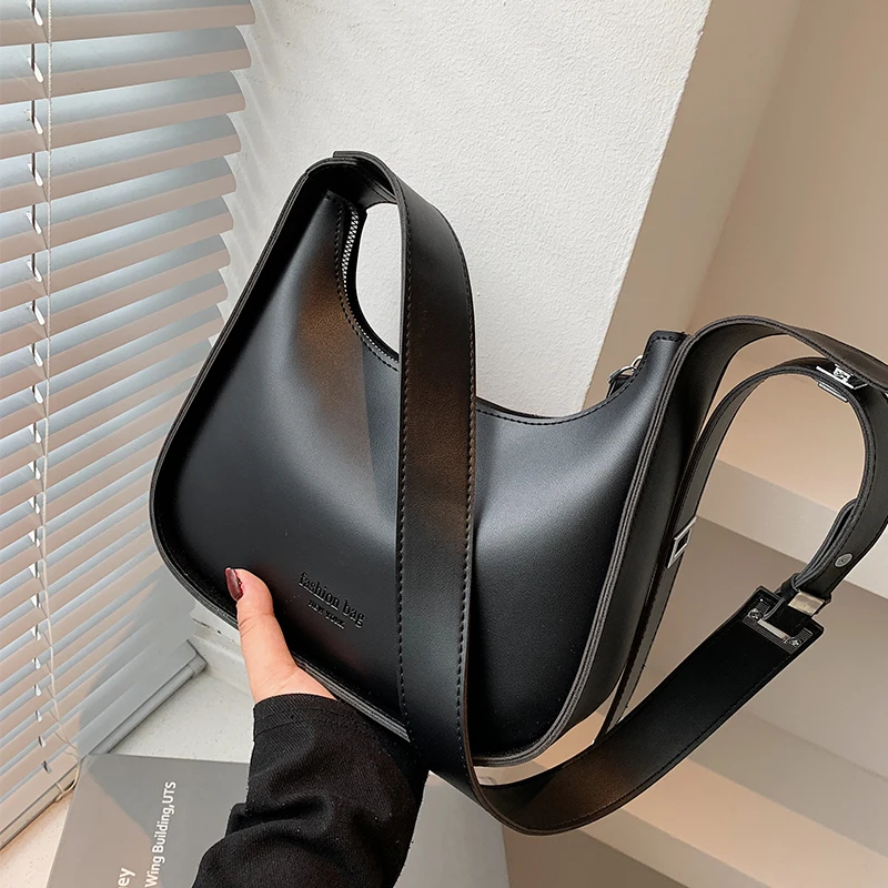 

Bags for Women 2023 New Versatile Women's Bag Retro Shoulder Bag Wide Shoulder Strap Messenger Bag Handbags