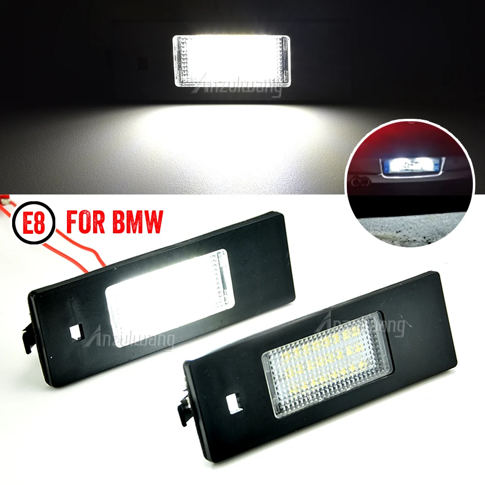 

No Error LED License Number Plate Light 24 Leds Trunk Lamps For BMW E81 E87 E63 E64 E89 F20 F21 Z4 E85 E86 E89 Car Light Source