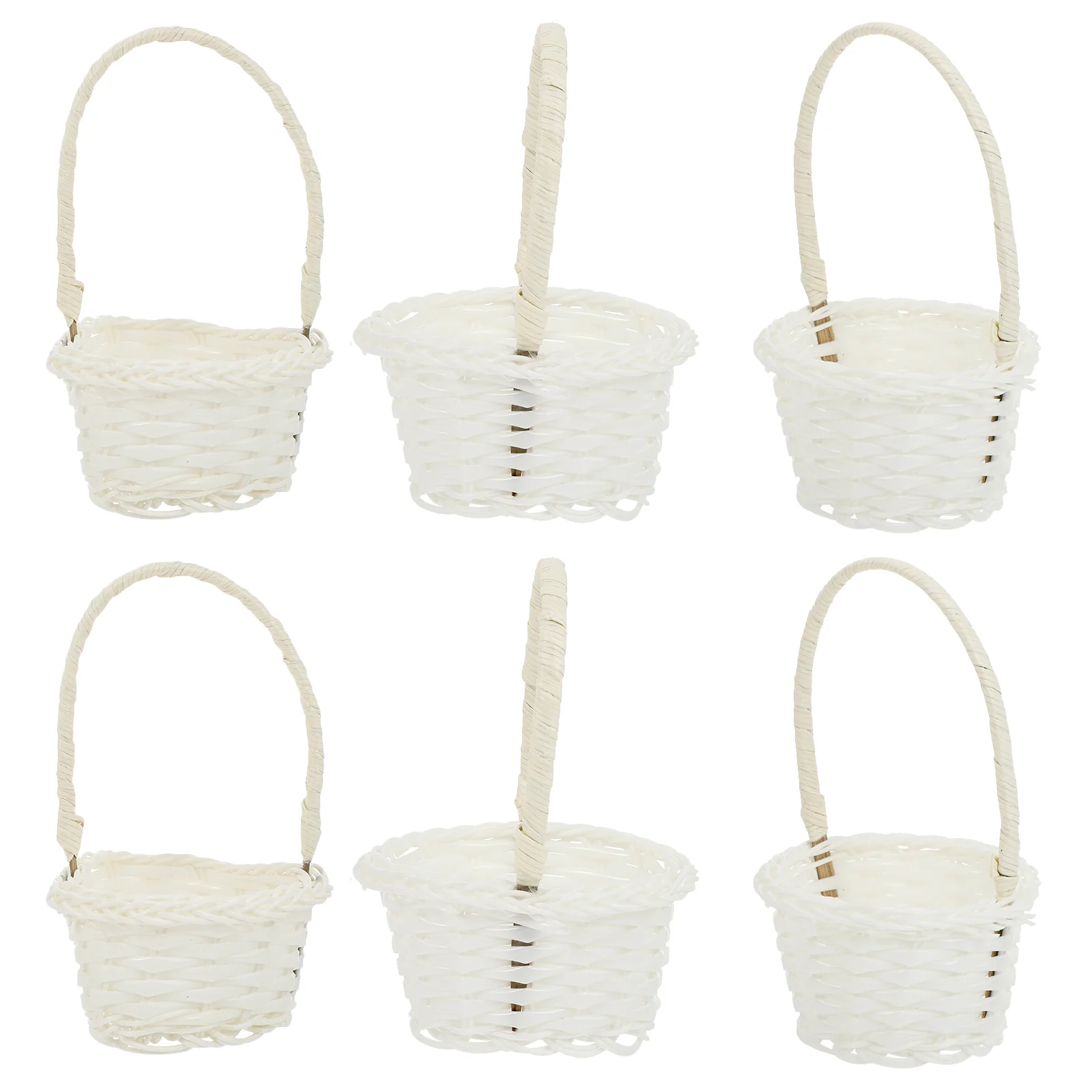 Basket Woven Picnic Mini Flower Wedding Pot Storage Gift Candy Baskets Smallkids Fruit Lunch Girlfavor Partykitchen Crafts