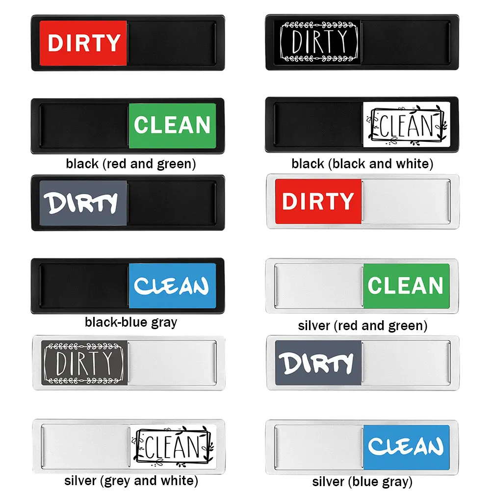 Большой Текстовый Магнитный Индикатор Для Посудомоечной Машины Холодильника