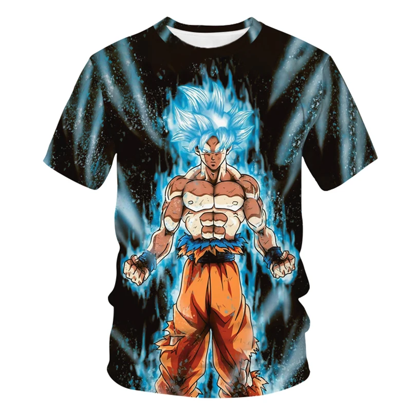 

Summer T Shirt For Boy Girl Kids Japanese Anime Cartoon Short Sleeve Men T-shirts Bandai Dragon Ball Z Women Oversized Clothing