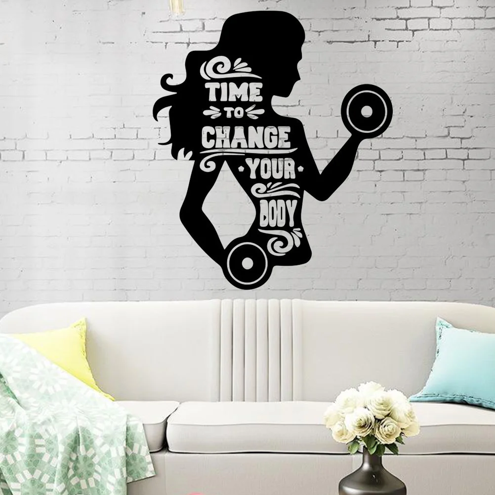 

1PC DIY Peel and Creative Gym Bodybuilding Wall Sticker Wall Decals